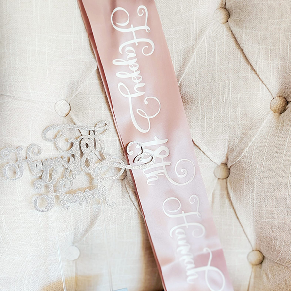 18th Cake Topper & Sash Image