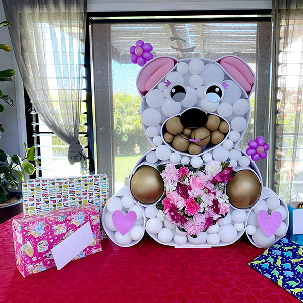 Floral Teddy Bear Image