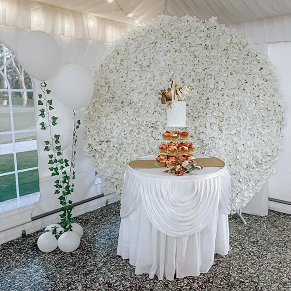 White Flower Wall Image