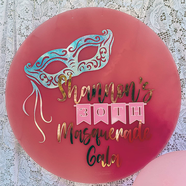 60cm Dusty Pink Circle Image