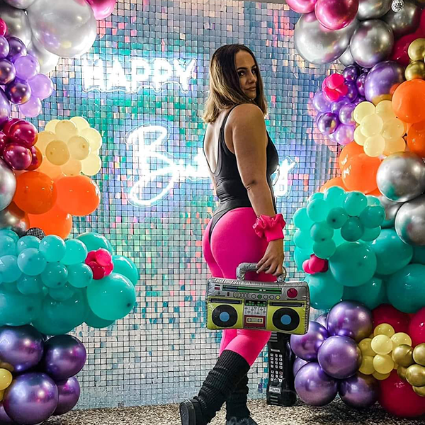 Iridescent Opal 80's Party Image