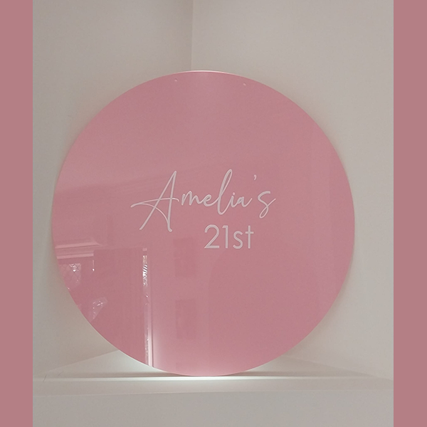 60cm Pink Circle Image