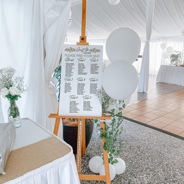 60cm White Rectangle Image